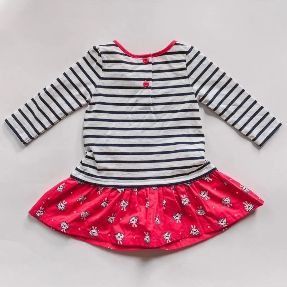 Gymboree Best In Show Preppy Striped Dog Dress Size 2T